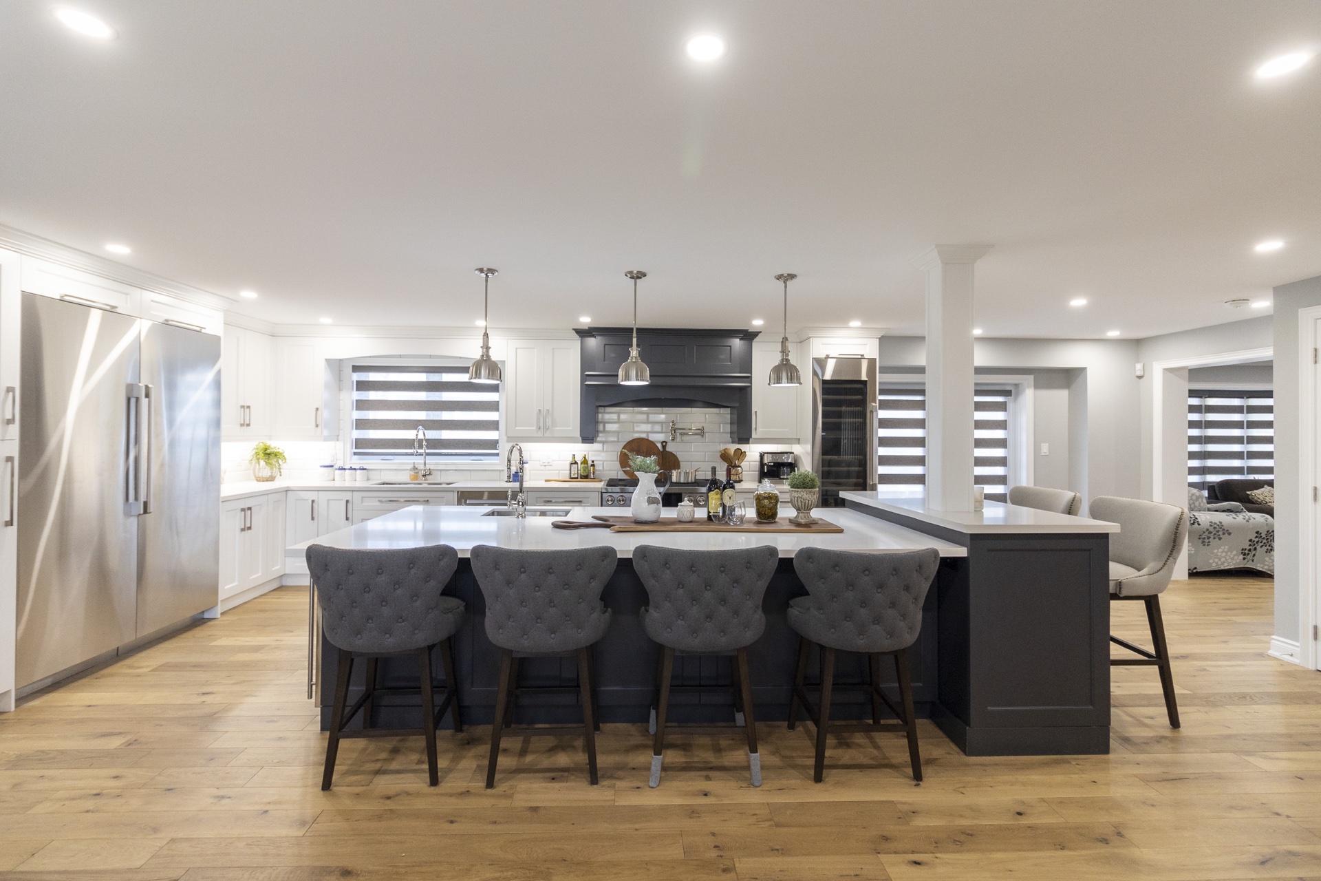 Open-concept kitchen renovation in Mississauga by High Peaks Contracting Ltd.